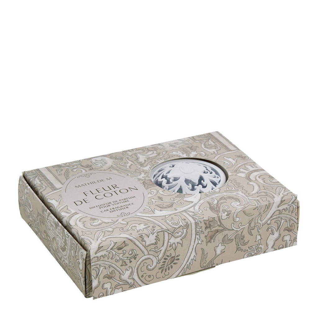 Mathilde "Fleur de Coton" Car fragrance diffuser Escapades Parfumées