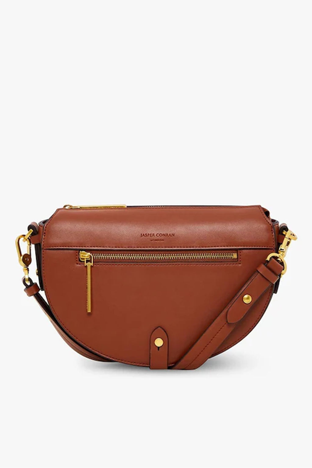 Jasper Conran "Dahlia" Saddle Bag in Tan