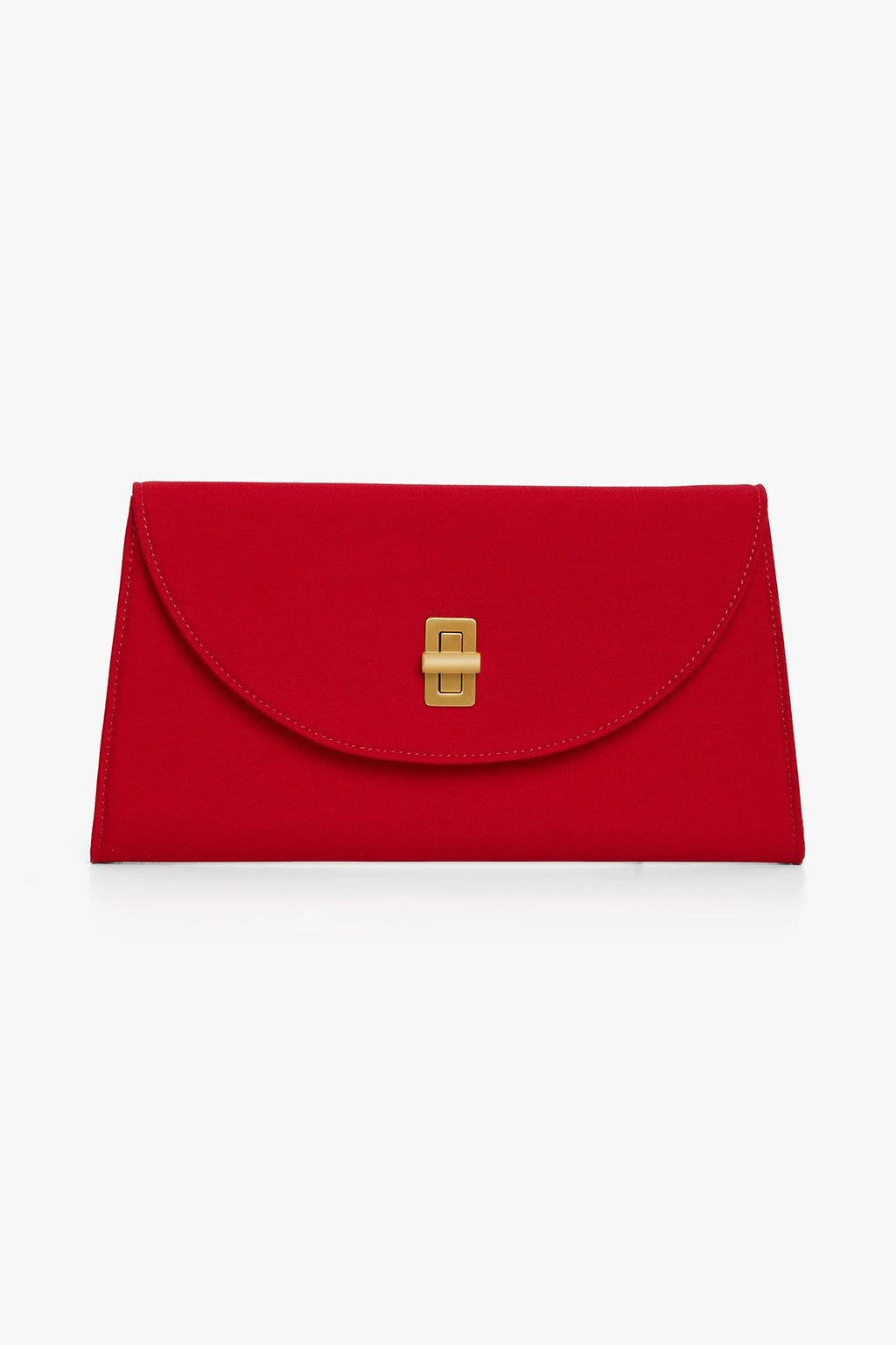 Jasper Conran "Gigi" Wool Silk Clutch Bag in Red