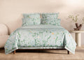 Redding Comforter Set with Fitted Sheet Set in Moonstone