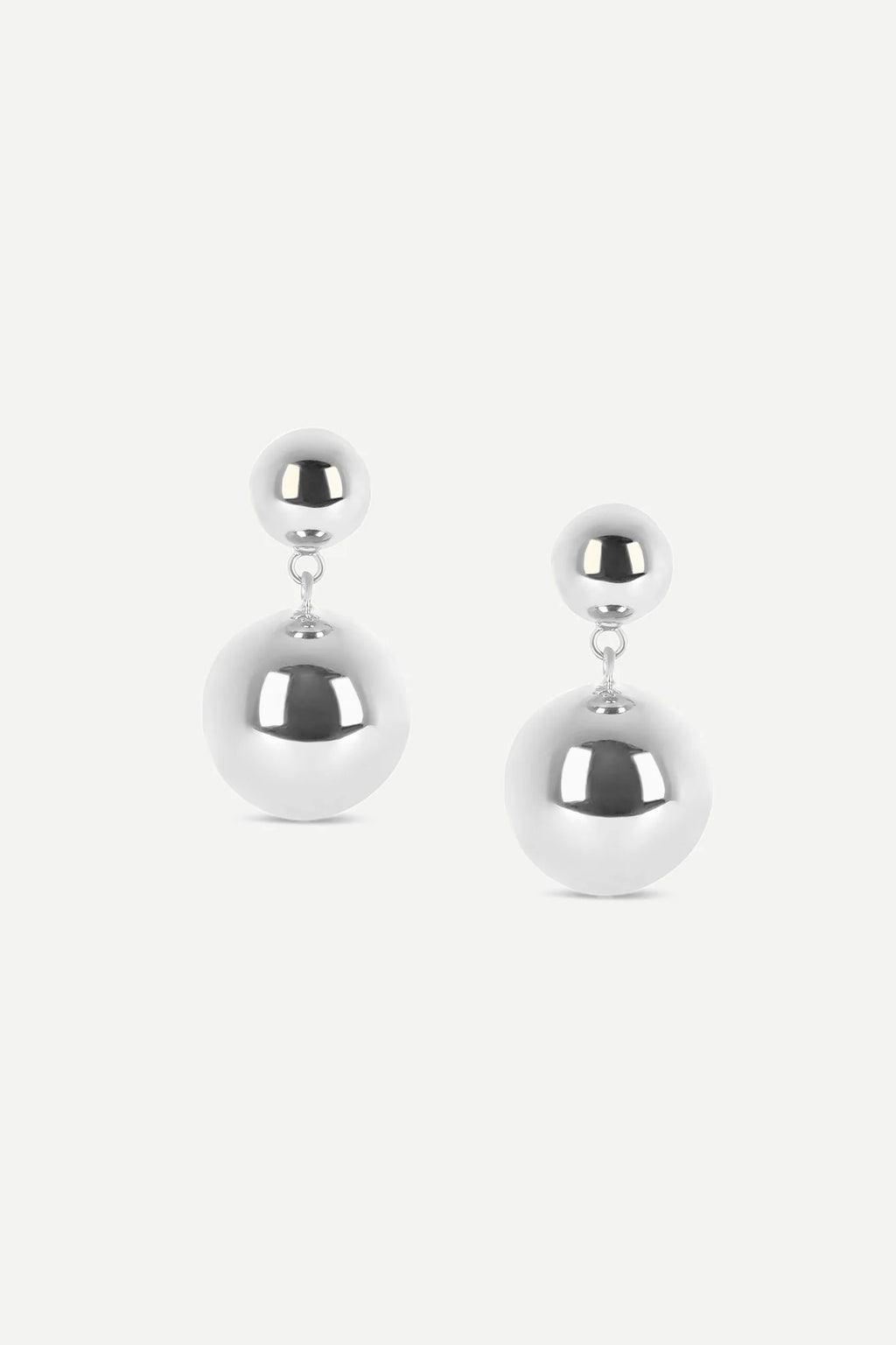 Jasper Conran "Gwendolyn" Short Ball Earrings in Silver